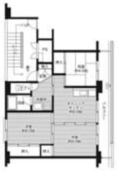 ビレッジハウス岩木1号棟 (404号室)の物件間取画像